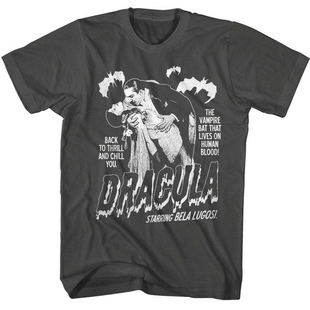 Bela Lugosi Single Color Dracula With Bats Smoke T Shirt